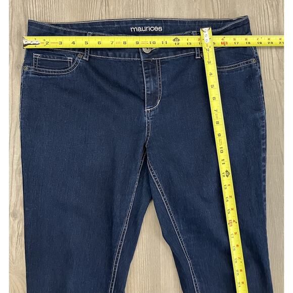 Maurices Dark Wash Jeggings Women’s Size XL Short - Picture 2 of 9